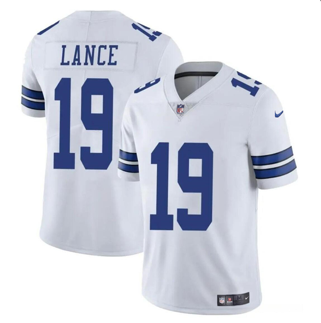 Men's Dallas Cowboys #19 Trey Lance White Vapor Untouchable Limited Stitched Football Jersey